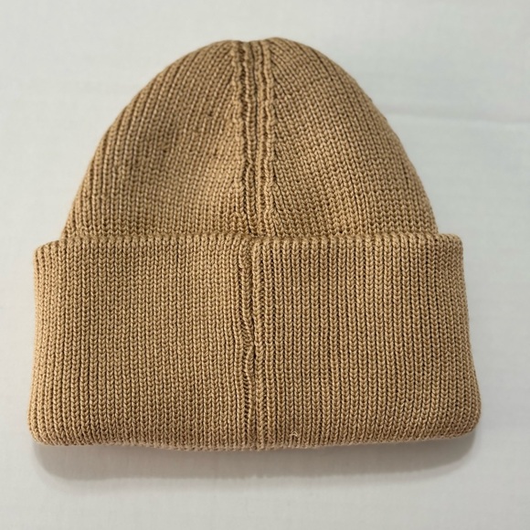 Adidas Classic Standard Fit Tan Beanie Embroidered Logo Patch - Picture 6 of 6